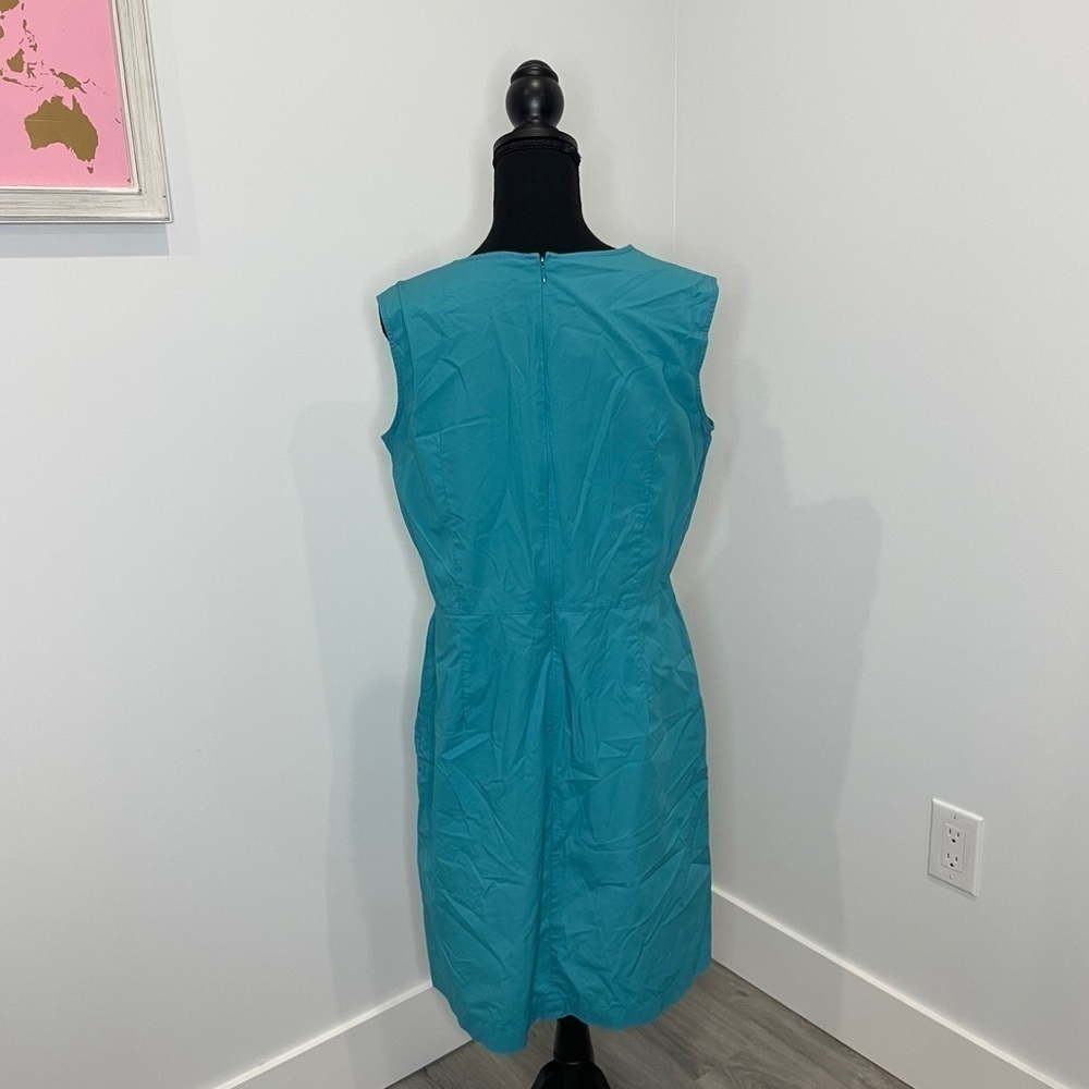 Uniqlo Turquoise Sleeveless Dress with Pockets - Picture 4 of 8